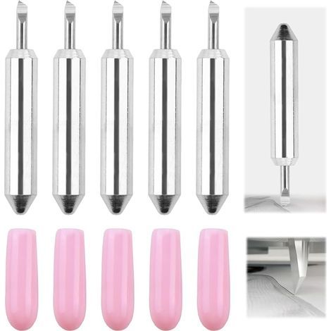 Lot de 5 Lames de Coupe pour Traceur de Découpe Cricut Joy,Lame Cricut,Cricut Joy Accessoires,Acier Tungstène Allemand de Haute Qualité,Projets de Bricolage Faciles et Amusants (1/5)