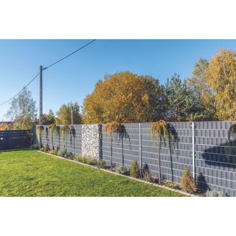 Confine STRISCIA FRANGIVISTA IN TECNO RATTAN cm. 90x300 col. Antracite