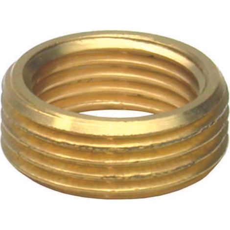 Ghiera di riduzione ottone lucido - f 3/8 m 1/2
