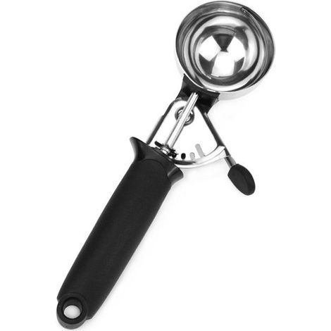 Zhan – Paletta per gelato professionale in acciaio inossidabile con meccanismo a grilletto (1/5)