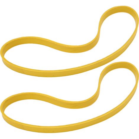Lot de 2 roues de scie à ruban jaunes antidérapantes et silencieuses en caoutchouc pour le travail du bois, compatibles avec les scies à ruban de 9 pouces. (1/5)