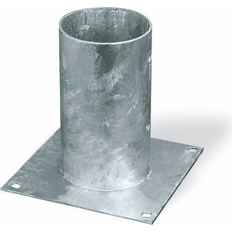MASIDEF -- ANCORAGGIO D'APPOGGIO PER PALI TONDI Ø 80 x 150 x 150mm (1/2)