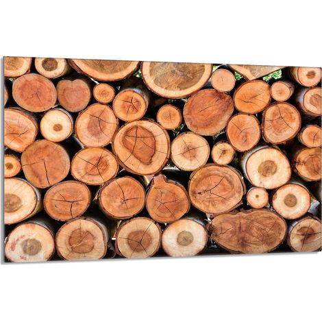 Glas Herdschutzplatte 80x52 Holz (1/5)