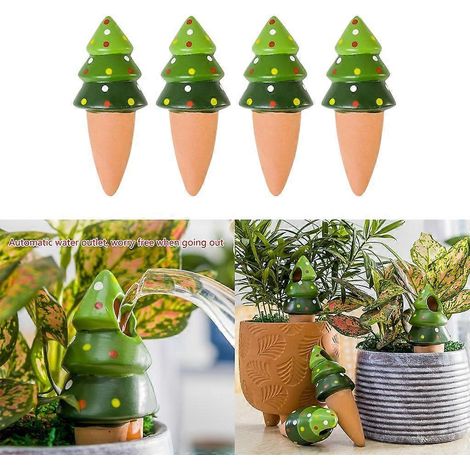 4 tuteurs d'arrosage automatiques pour plantes d'intérieur, arrosage du sapin de Noël (1/4)