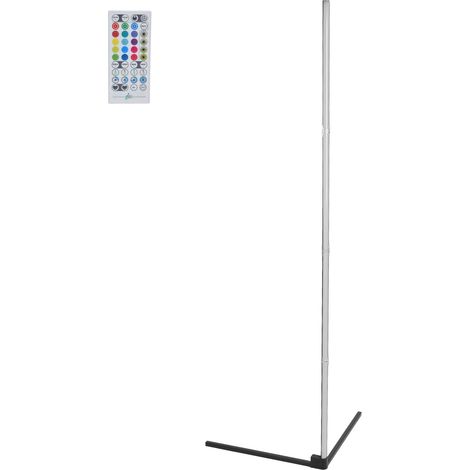 Lampadaire d'angle LED avec télécommande, éclairage d'ambiance RGB à couleurs changeantes et contrôle via application Bluetooth pour salon et chambre à coucher (UE 100-240 V). (1/5)