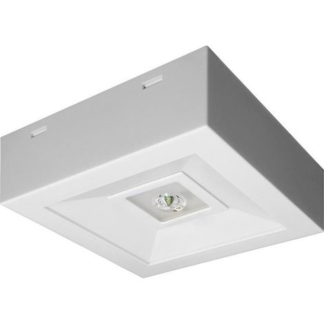 LED-Notleuchte, lovato N ECO 3W 6000K 1h, Einzelfunktion mit Selbsttest, weiß