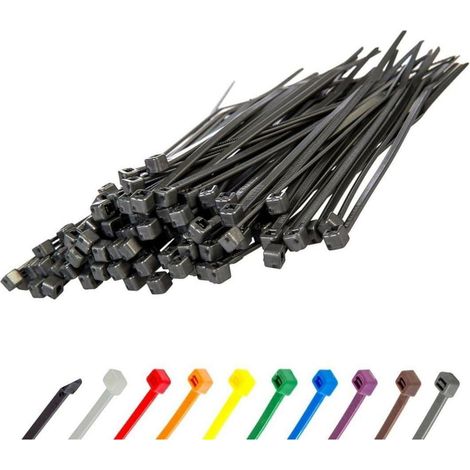 Kabelbinder 100 Stück 2,5mm Silber Grau UV 100 mm x 2,5 mm Silber (1/5)