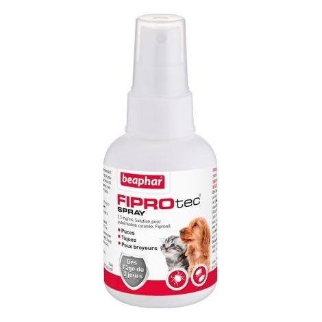 Anti parasitaire Fripotec spray Désignation : Spray Fiprotec Beaphar 15426