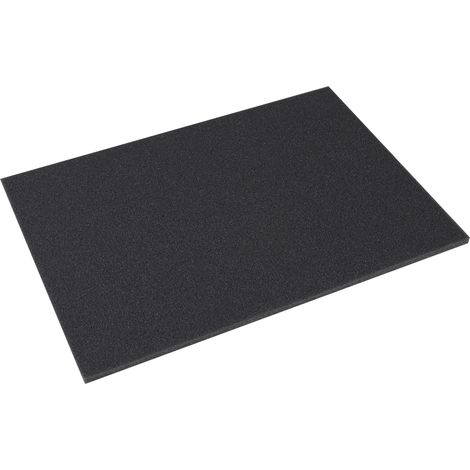 HMF 14510 Boden, Schaumstoffeinlage für Werkzeugkoffer, Tabletop, Koffereinlage, 440 x 10 x 315 mm (1/2)