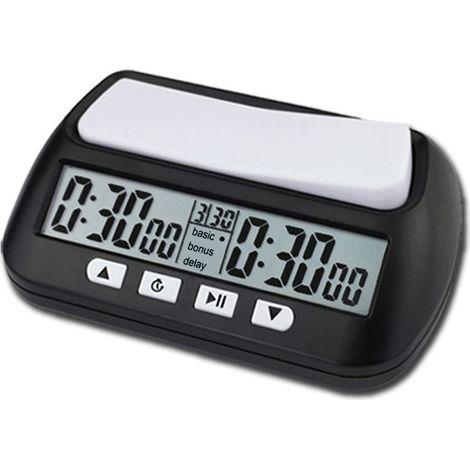 Horloge d'échecs professionnelle portable multifonction 3 en 1, minuteur de jeu numérique (1/5)