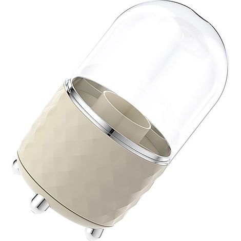 Drehbarer Stiftehalter, Schreibtisch-Organizer für Make-up-Pinsel, Kunststoff, Heimdeko für Make-up-Stifte, Weiß (1/5)