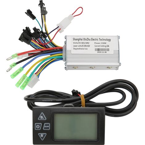 Kit de contrôleur de moteur sans balais pour vélo électrique 350W 36V 48V, écran LCD étanche (1/5)