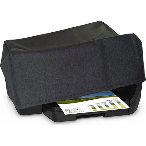 Ahlsen Cubierta antipolvo para impresora inalámbrica, cubierta Universal para impresora de 45x45x30cm, cubiertas negras impermeables para impresora 210D (1/4)