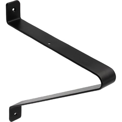 Schwarz matter Regalbodenträger Regalwinkel 245x220mm Industrial Style Regalkonsole (1/4)