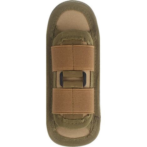 Étui à lampe torche ceinture rotatif 360° en nylon anti-déchirure et rayures, support de lampe portable pour extérieur, kaki. (1/5)