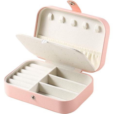 Boîte à bijoux pour femme, organisateur de bijoux de voyage, boîte à bijoux (1/5)