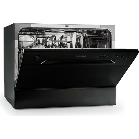 Klarstein Mini-Geschirrspüler für 6 Gedecke, Leiser Geschirrspüler Klein mit 6 Spülprogrammen, Kleiner Tisch-Geschirrspüler für Zuhause, Büro und Camping, Geschirrspüler Mini mit Wasseranschluss (1/5)