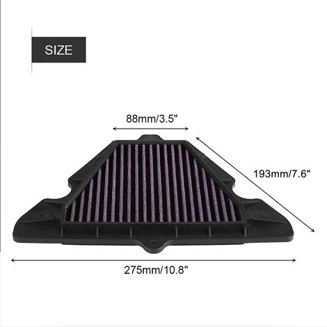 Filtre à air moteur KAWASAKI Z1000 2011-2016, VERSYS 1000 2012-2016, élément d'admission, remplacement (1/5)