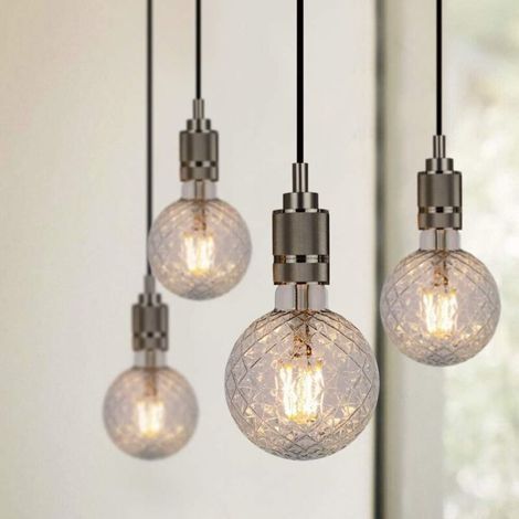 Vintage-LED-Lampe mit Retro-Glühfaden, 4 W, 220/240 V, E27, dekorative Glühbirne, G95-Kristallfassung (1/4)