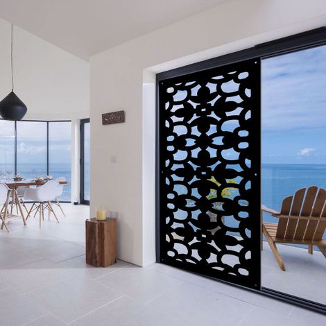 ANCHORAGE - Pannello in PVC traforato - Parasole - Colore: nero - Misura: 50x150 cm (1/3)