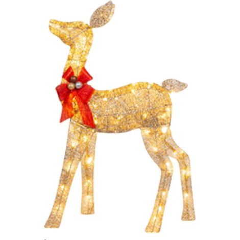 Renard De Noël - Décoration Lumineuse En Extérieur Avec LED - Hauteur 20 Cm - Pour Jardin Patio Intérieur - Lot De 3 (1/2)