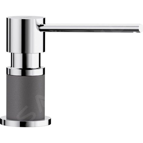 Blanco Accessoires - Distributeur de savon Lato, gris rocher / chrome 525817 (1/3)
