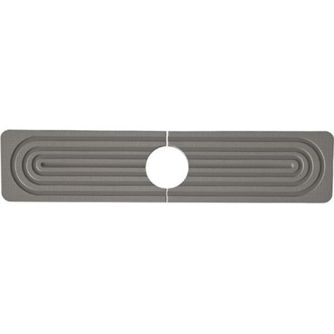 Protection anti-éclaboussures pour robinet d'évier de cuisine en diatomite, 61 cm, plateau d'évier de séchage en pierre soignée, moderne, tapis absorbant pour comptoir de cuisine (gris foncé, 60 x 10