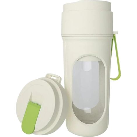 Extracteur jus portable 2 en 1 fruits légumes grande capacité vert (1/5)