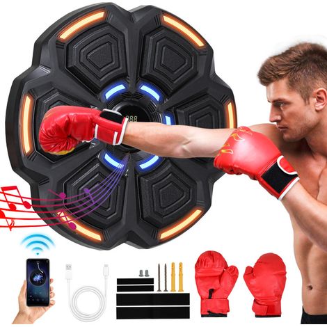 SWANEW Macchina da Boxe Musica Boxing Bluetooth Montaggio a Muro Vari Ritmi Musicali Integrati Esistono due diverse opzioni di montaggio (1/5)