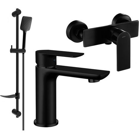 Mexen Alfa DF62 Brausegarnitur, Schwarz - 745704DF62-70 (1/4)