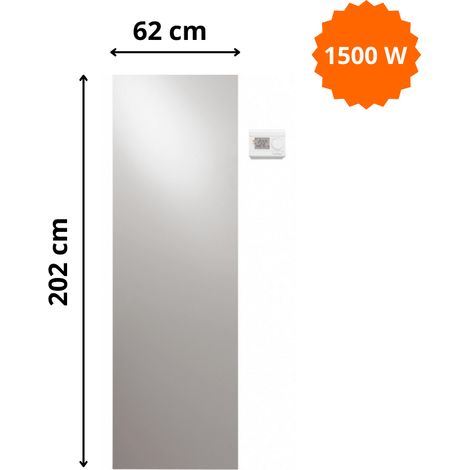 Radiateur électrique Niva Vasco H. 202 x L. 62 cm vertical (1/5)