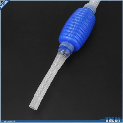 Pompe Aquarium Nettoyeur Filtre Changeur Eau - - 145 cm - Bleu et Blanc - Pour Poissons d'Eau Froide (1/4)