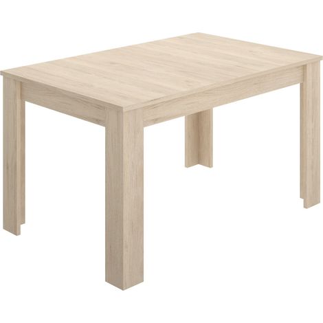 Table Extensible de 140 x 90 cm Moderne et Bon marché ext à 190 cm de Couleur Naturelle (1/5)