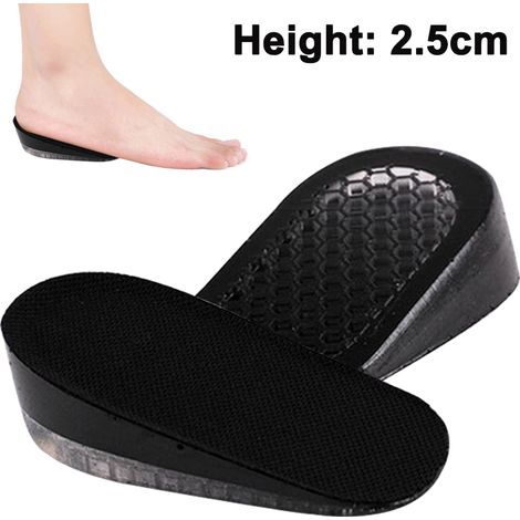 1 paire de semelles rehaussantes en gel, coussinets amortissants pour talons, semelles rehaussantes pour hommes et femmes (1/5)