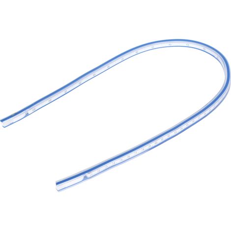 Flexible Curve Ruler Plastic Metric Scale Soft Measuring Tool for Drawing and Sewing60cm Flexible Curve Ruler (1/5)