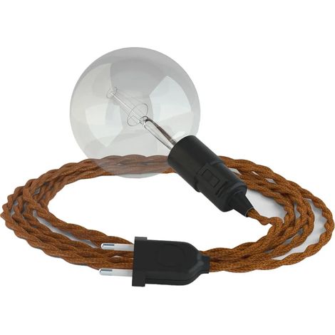 Lampada sospensione creative-cables tm22 cavo seta 5m (1/3)