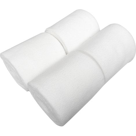4 rouleaux de bandage épais en polaire blanche pour jambes de cheval, protection et soutien pour bottes d'équitation professionnelles (1/5)