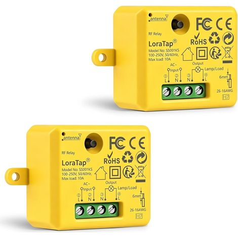 Interrupteur WiFi Sans Fil, MINI TAILLE, Récepteur 2500W 10A, Commutateur Connecté Intelligent, Commande à Distance Par Téléphone, Relais Compatible avec Assistant (1/5)