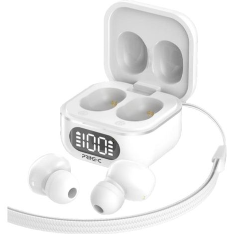 Fones de ouvido Bluetooth, mini ultraleves/com visor digital/portáteis para uso em vias públicas - Branco.