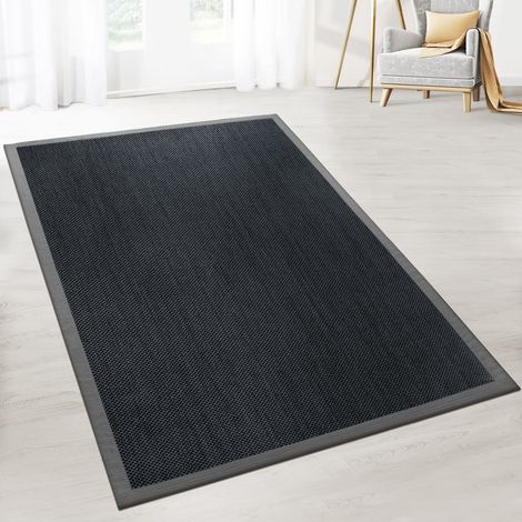 Tapis Sisal Oeil du tigre Avec bordure Gris DC-261 160 x 230 cm (1/5)