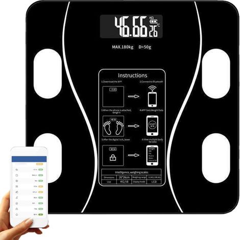 ZHIJIA PREMIUM Pèse-personne connecté intelligent - Analyse corporelle et suivi fitness via application (1/5)