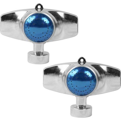 360 Grad Metallpunktregner 2er Pack Kreisregner mit sanftem Wasserdurchfluss zur Bewässerung kleiner Rasenflächen und Gärten Reichweite bis zu 9 (1/5)