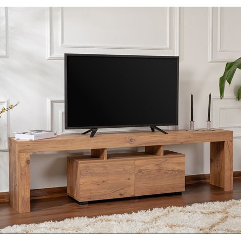 TV-Möbel, natürliches Melamin, Vertex, 50 x 180 x 31,3 cm (1/5)