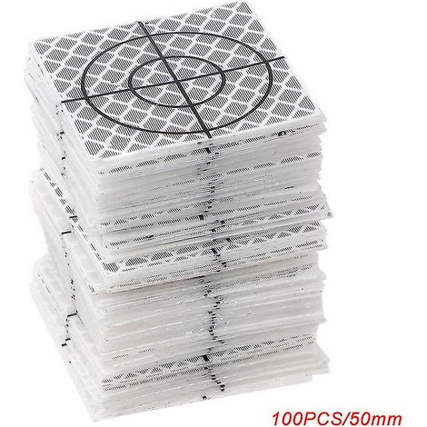 100 feuilles réfléchissantes, ruban réfléchissant, cible pour station totale 20/30/40/50/60 mm (1/2)
