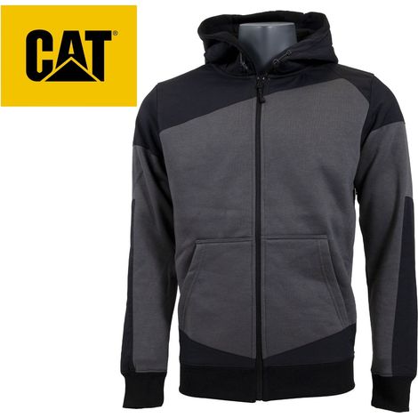 CAT Zip Hoodie Trades Größe M Schwarz/Grau (1/2)