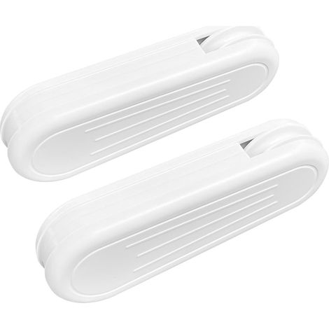 Poids de Cordon de Rideau, Lot de 2 pendentifs en Plastique pour Stores verticaux et Rideaux   Blanc