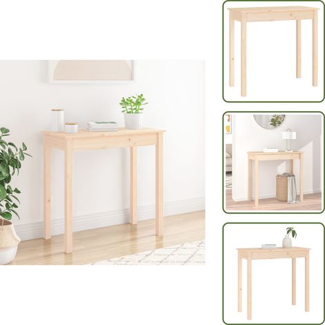 Décoration intérieure - vidaXL Table console 80x40x75 cm Bois massif de pin - Table de style rustique (1/5)