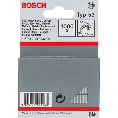 Accessori Bosch Graffatrici Ptk Graffe 10x10 mm 1609200366