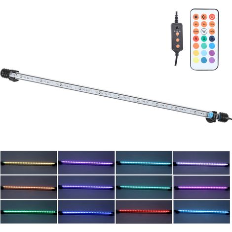 Éclairage pour aquarium à 30 LED en acrylique, étanche IP68, avec télécommande, prise UE 100-240 V (1/5)