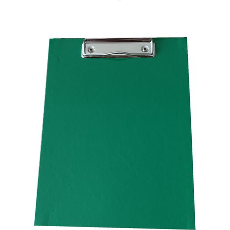 Grünes A5-Klemmbrett aus Pappe (1/2)